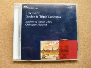 ＊【CD】クリストファー・ホグウッド指揮／テレマン 二重・三重奏曲集（POCL5221）（日本盤）