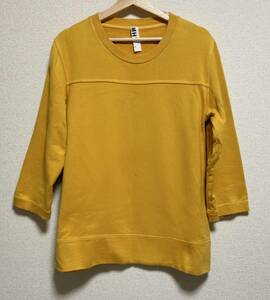  beautiful goods Margaret Howell football T-shirt size L mustard MARGARET HOWELL MHL cut and sewn 