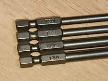 1/4Hex TORX パワー・ビット 4Pc USA_画像2