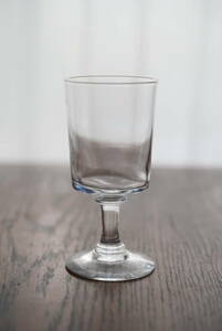 古い手吹きガラスのシンプルな筒型のビストログラス / 19世紀・フランス / アンティーク 古道具 ワイングラス 11