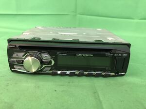 KD022 中古 カロッツェリア carrozzeria メインユニット DVDプレーヤー DVH-570 オーディオ CD/DVD/USB/iPod/AUX/AM/FM 1DIN 動作保証