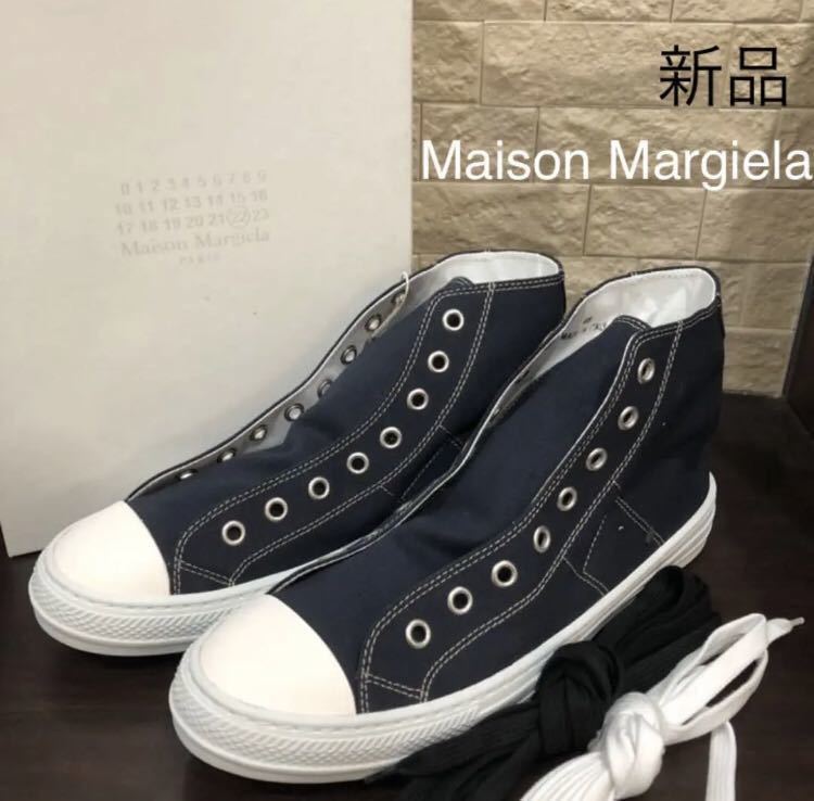 新品 MaisonMargiela メゾンマルジェラ コーティング ハイカット 新品 MaisonMargiela メゾンマルジェラ コーティング ハイカット