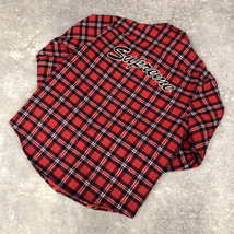 ▲ Supreme シュプリーム 19AW Arc Logo Quilted Flannel Shirt 裏地 キルティング アーチ ロゴ チェック ネル シャツ 104_画像1