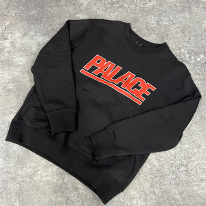 ● Palace skateboards パレス 23SS GIGANTIC CREW ジャイガンティック クルー スウェット ロゴ ブラック 黒 サイズS 104