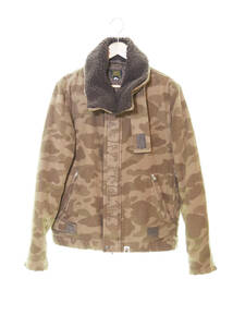 △ A BATHING APE アベイシングエイプ 1st CAMO RESCUEジャケット1860-141-031 M 茶 ブラウン 103