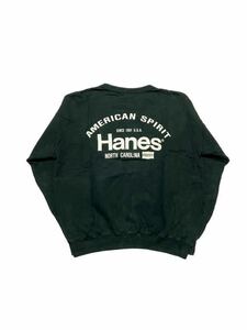 Hanes バックプリント スウェットシャツ sizeM【914】