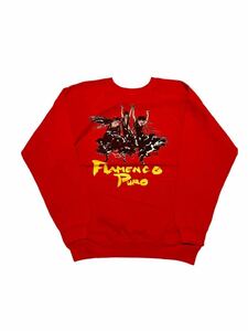 90's Hanes フラメンコ プリントスウェットシャツ Made In USA sizeL【951】