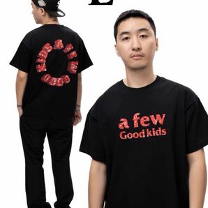 A FEW GOOD KIDS(AFGK) PaisleyTシャツ ブラック