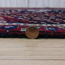 ペルシャ絨毯 AD363 手織り 草木染　スィールジャーン産 187x124 Sirjan_画像7
