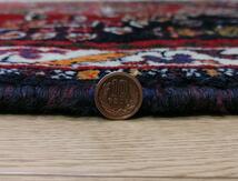 ペルシャ絨毯 AD604 手織り　シーラーズ産 183x125 cm shiraz 未使用_画像8