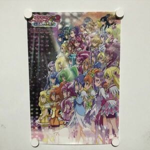 A62734 ◆プリキュアオールスターズ A3サイズ クリアポスター 送料350円 ★5点以上同梱で送料無料★