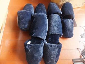  unused goods! plain. boa slippers 6 pair 