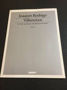 ♪♪希少スコア！joaquin rodrigo・ロドリーゴ・Villancicos/歌とギター♪♪