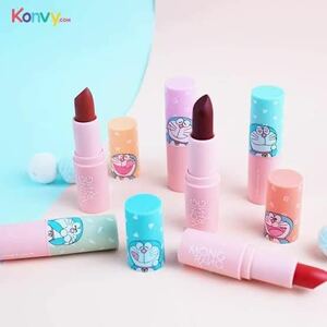 Mong Rang creamy matte lip color 色：#2 ソフトピンク　リップ　マット　ドラエモン