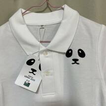 ★新品★上野動物園　パンダ　半袖　鹿子ポロシャツ　120 日本製　ナイガイ_画像3