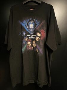 90'S 当時物 BATMAN & ROBIN Tシャツ ヴィンテージ サイズXL BATMAN Tシャツ　ダークタイト　映画Tシャツ　USA製 コピーライト　バットマン