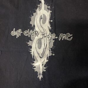 激レア90'S当時物 Slipknot Tシャツ ヴィンテージ サイズXL ブラック バンドTシャツ スリップノット Tシャツ METALLIC コピーライトの画像5