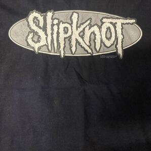 激レア90'S当時物 Slipknot Tシャツ ヴィンテージ サイズXL ブラック バンドTシャツ スリップノット Tシャツ METALLIC コピーライトの画像4