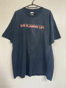 激レア90'S当時物 THE FLAMING LIPS Tシャツ　ヴィンテージ　サイズXL フレーミング・リップス　ブラック　バンドTシャツ　NIRVANA 