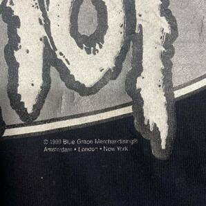 激レア90'S当時物 Slipknot Tシャツ ヴィンテージ サイズXL ブラック バンドTシャツ スリップノット Tシャツ METALLIC コピーライトの画像3
