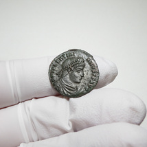 【古代ローマコイン】Valentinian I（ウァレンティニアヌス1世）クリーニング済 ブロンズコイン 銅貨 フォリス(ACfdQuczKc)_画像4