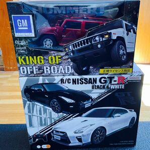 ラジコンセット　HUMMER &NISSAN GT-R WHITE