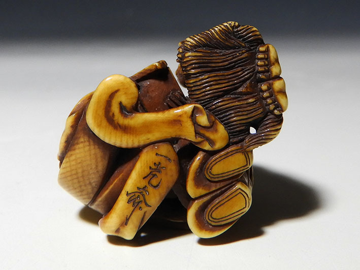 花】提げ物:マンモス彫三賢人 一光齊 | JChere雅虎拍賣代購