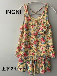 INGNI イング花柄2セット　花柄トップス　花柄ショートパンツ　綺麗系　 タンクトップ