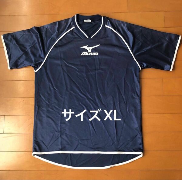 ミズノ　Tシャツ サッカー　サイズO カラー:ネイビー