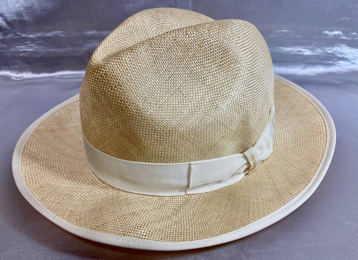 美品BORSALINO ボルサリーノ パナマハット キートフェデリコ308M