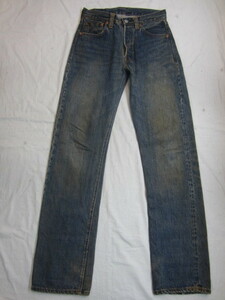 Levis リーバイス 47501-0181 バレンシア 米国製 USED加工デニムパンツ W30