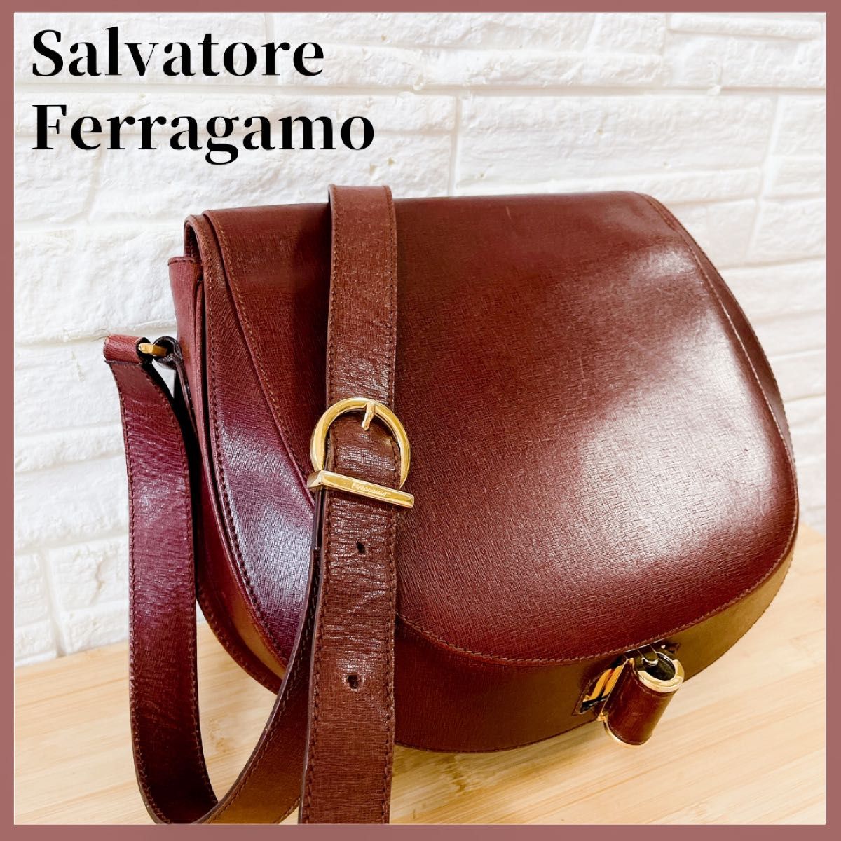Salvatore Ferragamo フェラガモ ハンドバック カンチーニ レザー