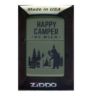 ジッポー オイルライター Happy Camper Z221-104598&ギフトボックスセット（オイル＋フリント+BOX）/送料無料