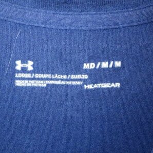 z9017UNDERARMOUR★アンダーアーマー★プリントＴシャツ★サイズM★紺色★人気★送料格安の画像3