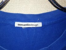 z9567semanticdesign★セマンティックデザイン★プリントTシャツ★人気★激安★送料格安_画像3