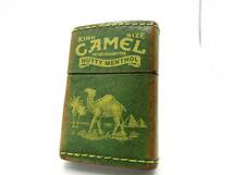 キャメル Camel ナッティーメンソール 革巻 zippo ジッポ 2008年_画像3