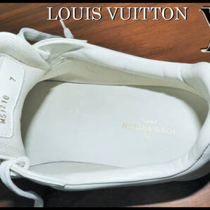 即完売 LOUIS VUITTON モノグラムスニーカー 7 ルイヴィトン 白 紺色 LVラメ ローカット ベルト Tシャツ 付属品あり メンズの画像8