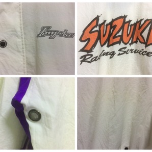レア スズキ ジャケット Lサイズ  Team SUZUKI Impurse スター 刺繍 ワッペンの画像3