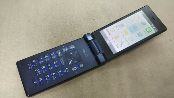 Softbank AQUOS 501SH ＃SG3090 SHARP シャープ ガラケー ケータイ 折り畳み式 簡易動作確認＆簡易清掃＆初期化OK 判定○ 送料無料 