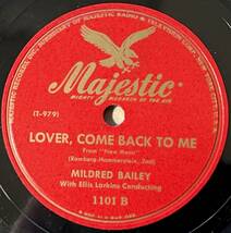 MILDRED BAILEY w ELLIS LARKINS MAJESTIC At Sundown/ Lover, Come Back To Me_画像3