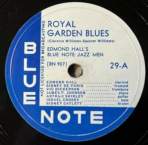 12INCH; EDMOND HALL'S BLUE NOTE JAZZ MEN BLUE NOTE Royal Garden Blues/ Night Shift Blues