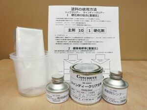 キャンディーレッド塗料　200ｇセット　DIY塗装【お試しサイズ】★注ぎやすい穴あきフタ付（検エアブラシ　カスタムペイント　スプレーガン