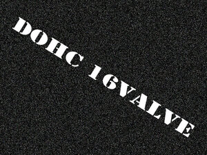「DOHC 16VALVE」カッティングステッカーType2(1)　特殊カラー(ラメ、再帰反射)　