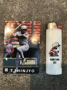 阪神タイガース　1998年カルビープロ野球チップス　新庄剛　ビックボス　亀山努　Bicライター　新亀コンビ　日本ハムファイターズ