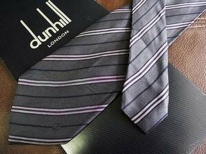 【在庫処分セール】5-7522ｚ◆【ｄunhill】ダンヒル【ｄロゴ入・ストライプ】ネクタイ◆