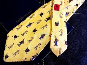 [ stock disposal sale ]5-7659z* Ralph Lauren [POLO][ Golf * emblem ] necktie *