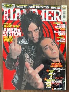 中古雑誌 METAL HAMMER メタルハマー AMEN SYSTEM OF A DOWN エイメン システム・オブ・ア・ダウン 表紙 ダロン