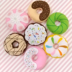  pretty felt doughnuts set * toy ... game sweets decoration toy present display ...