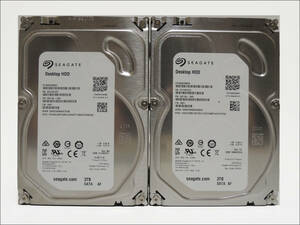 Seagate 3.5インチHDD ST3000DM003 3TB 2台セット SATA #10895