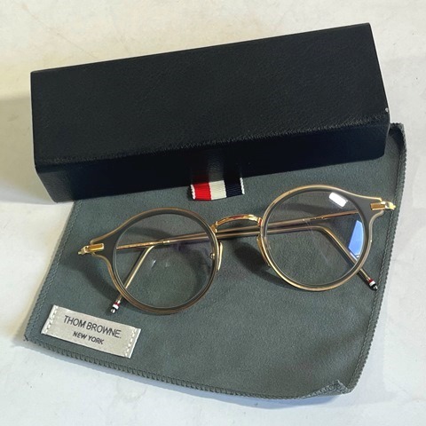 THOM BROWNE 】トムブラウン メガネ TB-011H-49 シルバー【正規・未